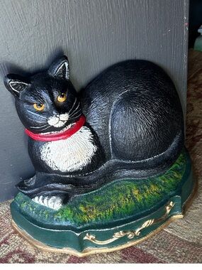 Vintage Cast Iron Cat Doorstop